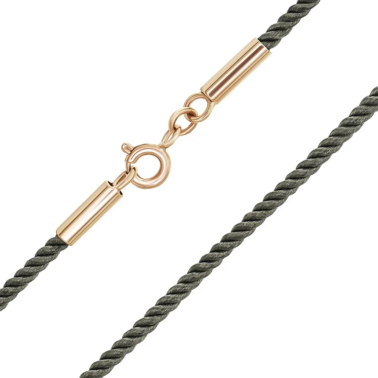 Ювелирный шнурок из шелка с красным золотом - 2127958 Ювелирный шнурок из шелка с красным золотом - 2127958