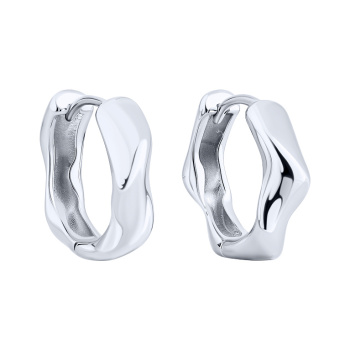 Серьги-кольца из серебра - 2123390