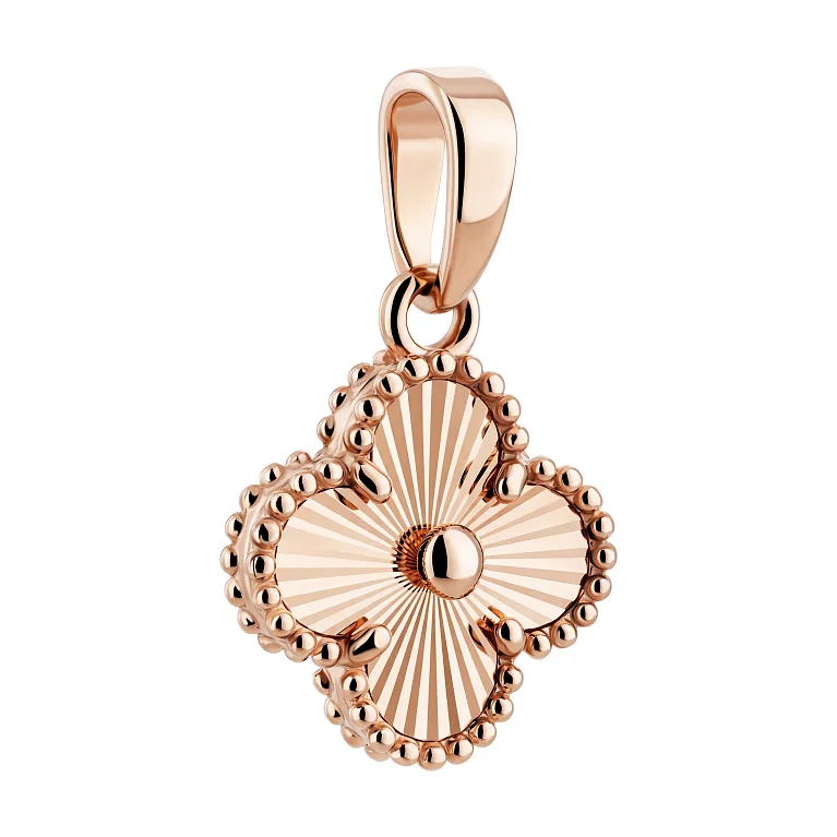 Підвіс з червоного золота "Конюшина" - 2214308