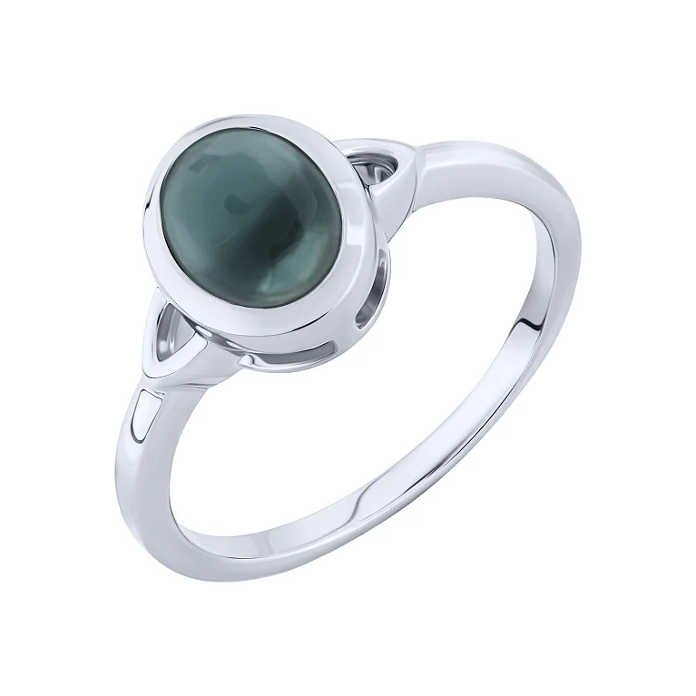 Кольцо с топазом лондон в серебре в стиле минимализм - 2162749