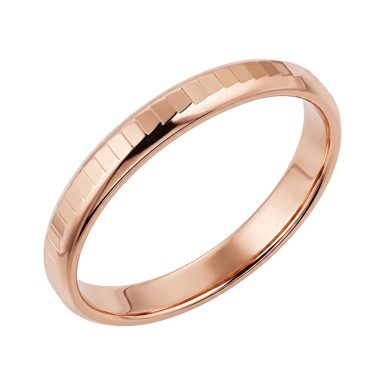 Обручка у червоному золоті  - 2221168