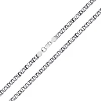 Серебряная цепочка плетение бисмарк - 1507514