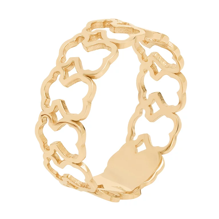 Кольцо из красного золота "Мишка". Артикул 215025101: цена, отзывы, фото – купить в интернет-магазине AURUM