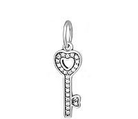 Срібний шарм "Ключ до серця". Артикул П5Ф/7012: ціна, відгуки, фото – купити в інтернет-магазині AURUM