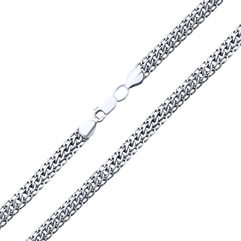 Серебряная цепочка в плетении питон - 2148104