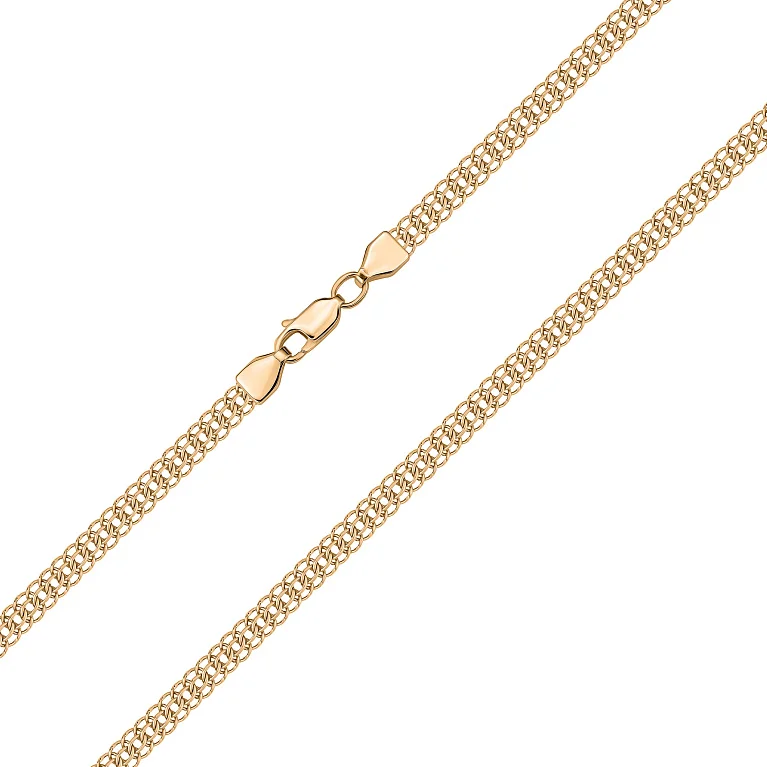 Цепочка из красного золота плетение питон - 2214207