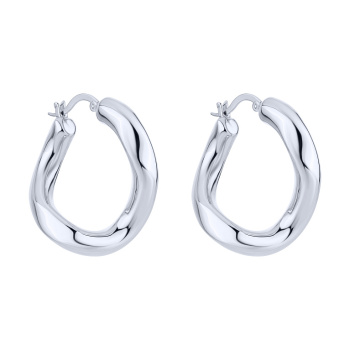 Серьги "Завитки" из серебра - 2246365