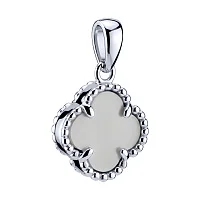 Підвіс "Конюшина" зі срібла з перламутром  - 2194711