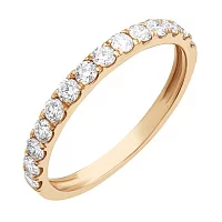 Кольцо из красного золота с бриллиантами. Артикул 1191505201: цена, отзывы, фото – купить в интернет-магазине AURUM