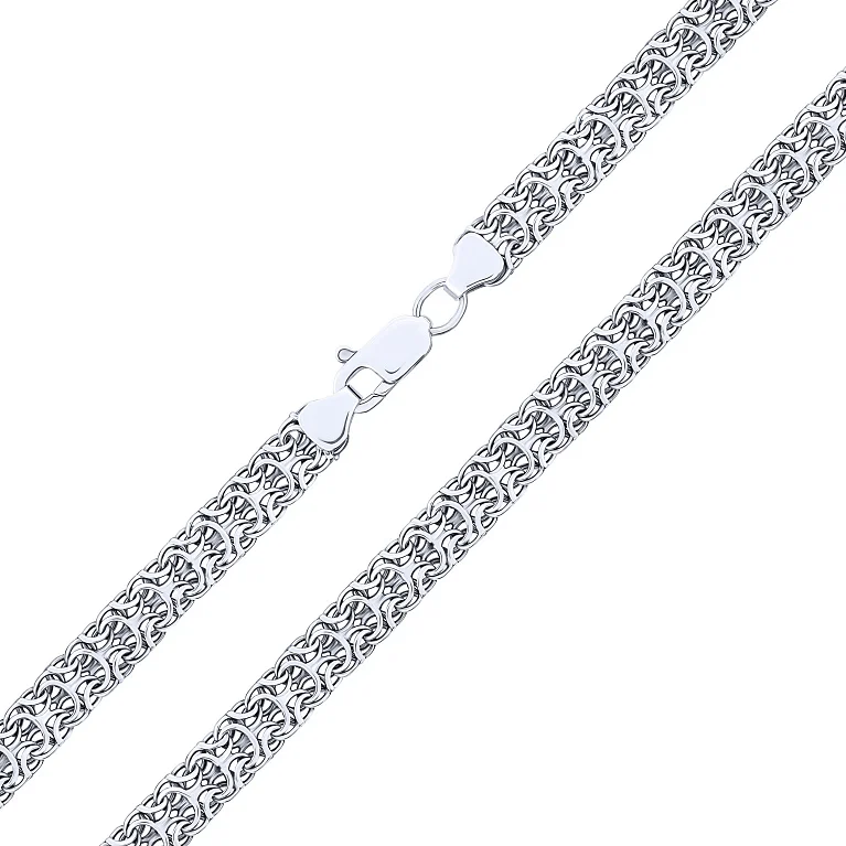 Серебряная цепочка в плетении рамзес - 2017339