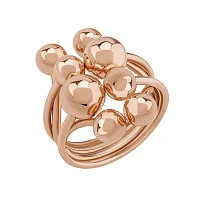 Кольцо "Шарики" из красного золота - 1795074