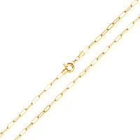 Колье из красного золота с фианитами якорного плетения - 1736224