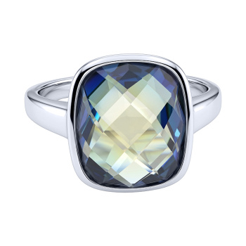 Серебряное кольцо с топазом мистик - 2287207