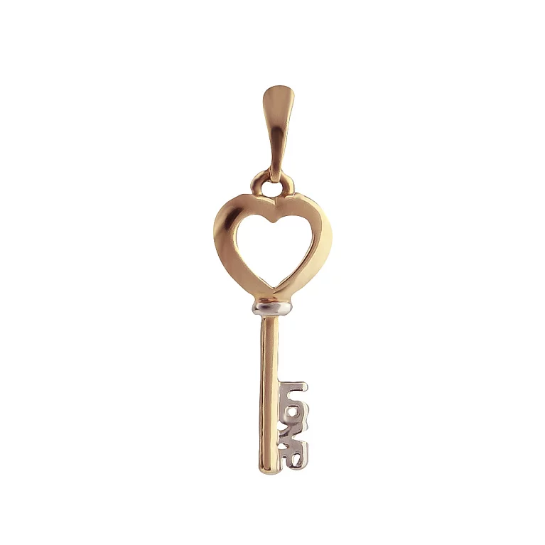 Золотий підвіс "Ключик Love". Артикул 440649: ціна, відгуки, фото – купити в інтернет-магазині AURUM