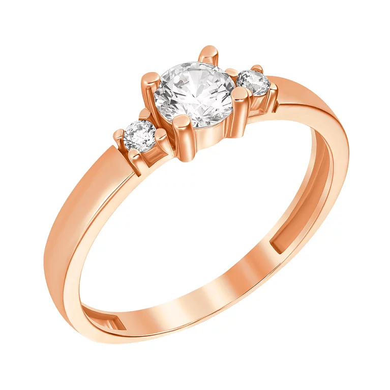 Золотое кольцо с фианитами. Артикул 155074: цена, отзывы, фото – купить в интернет-магазине AURUM