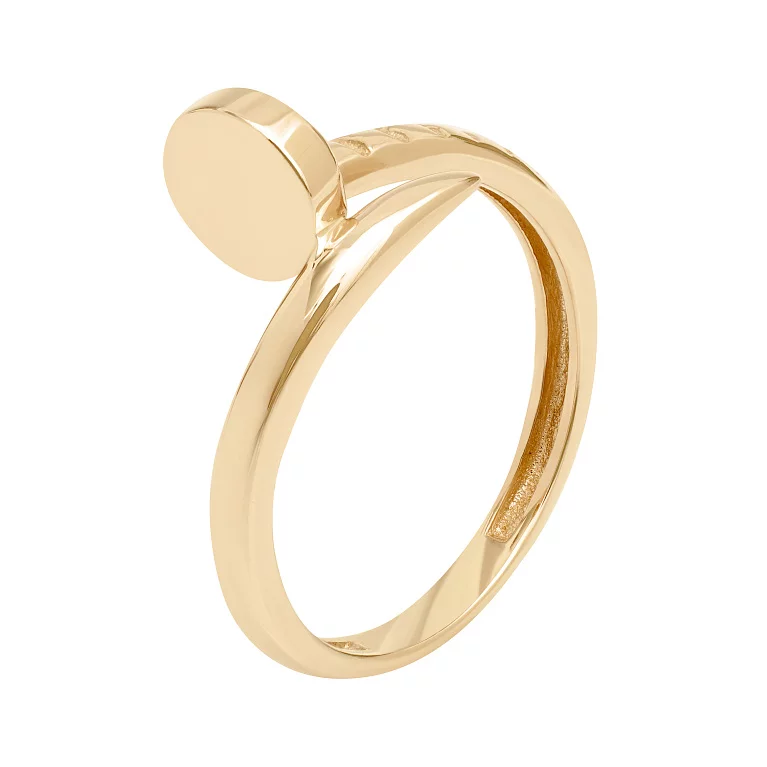 Кольцо "Гвоздь" из красного золота. Артикул 213927001-1: цена, отзывы, фото – купить в интернет-магазине AURUM