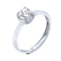 Серебряное кольцо с фианитом - 1625069 Серебряное кольцо с фианитом - 1625069