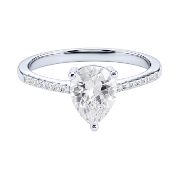 Серебряное кольцо с фианитами - 2287911