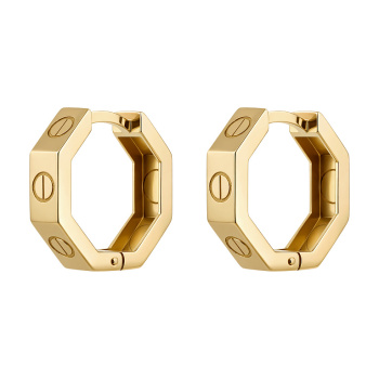 Серьги-кольца из желтого золота - 2126554