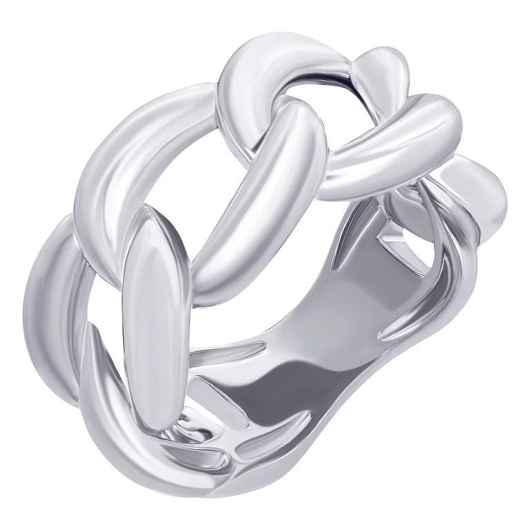 Кольцо серебряное "Цепь". Артикул 7501/2067818: цена, отзывы, фото – купить в интернет-магазине AURUM
