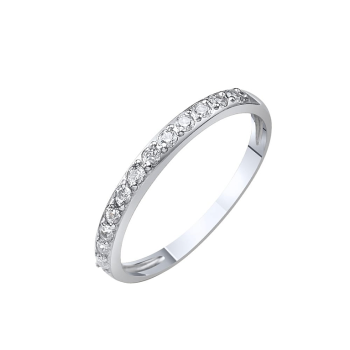 Серебряное кольцо с фианитами - 482993