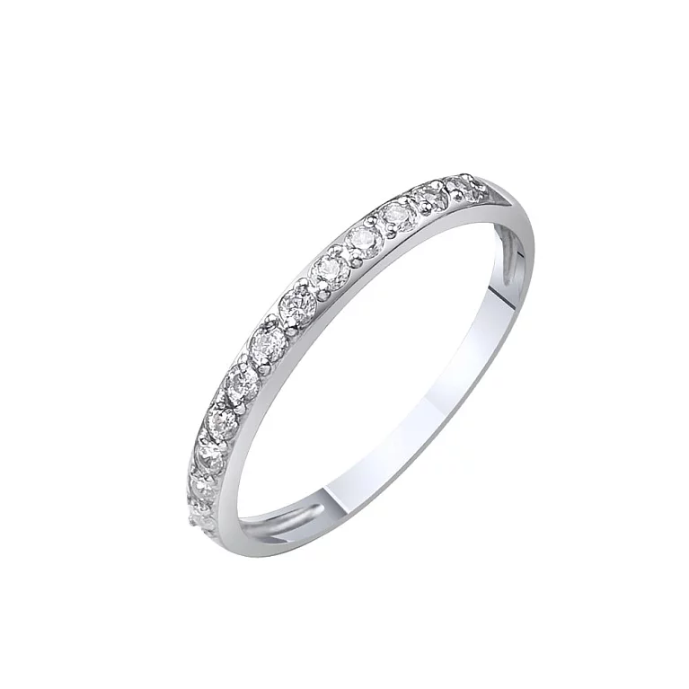Серебряное кольцо с фианитами. Артикул 7501/71402б: цена, отзывы, фото – купить в интернет-магазине AURUM
