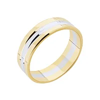 Обручка у комбінованому золоті - 2137825