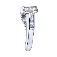 Серебряный подвес с дорожками фианитов - 2159908