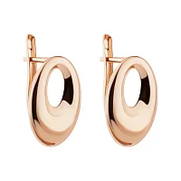 Геометрические серьги из красного золота  - 2188203