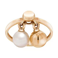 Золотое кольцо с жемчугом. Артикул 700309: цена, отзывы, фото – купить в интернет-магазине AURUM