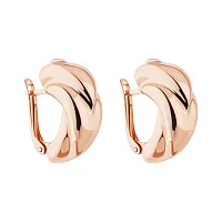 Фігурні сережки з червоного золота  - 2193623