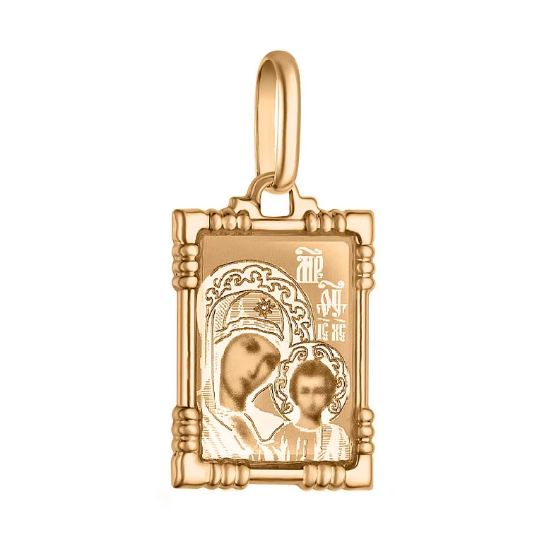 Ладанка "Божа Матір" золота. Артикул 401000К: ціна, відгуки, фото – купити в інтернет-магазині AURUM