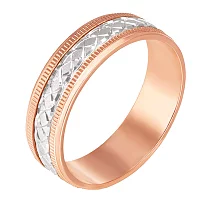 Обручальное кольцо комбинированное. Артикул 1071: цена, отзывы, фото – купить в интернет-магазине AURUM