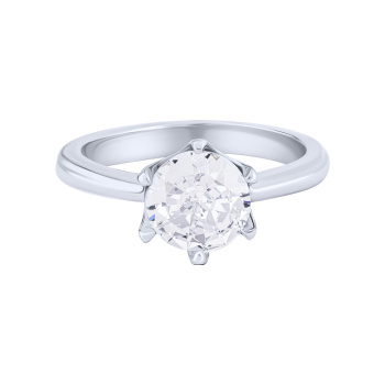 Серебряное кольцо с фианитом - 2076857