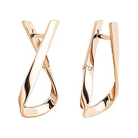 Серьги из красного золота "Геометрия" - 770800