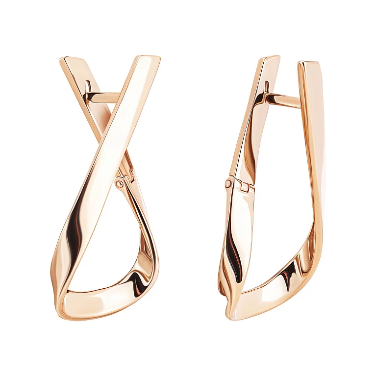 Сережки из красного золота - 770800