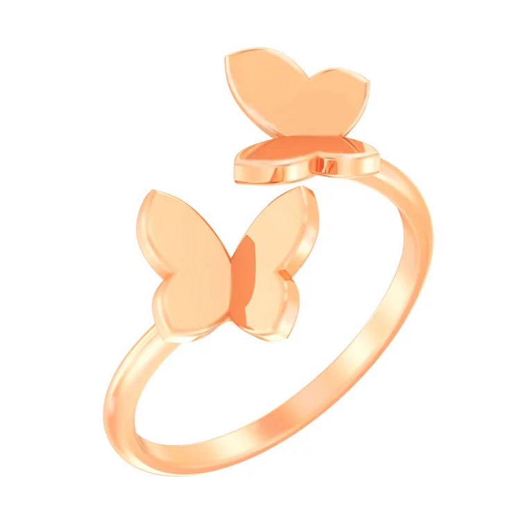 Золотое кольцо Бабочки. Артикул 141059: цена, отзывы, фото – купить в интернет-магазине AURUM