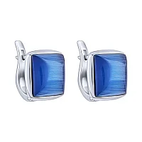 Срібні сережки з улекситом - 1989065