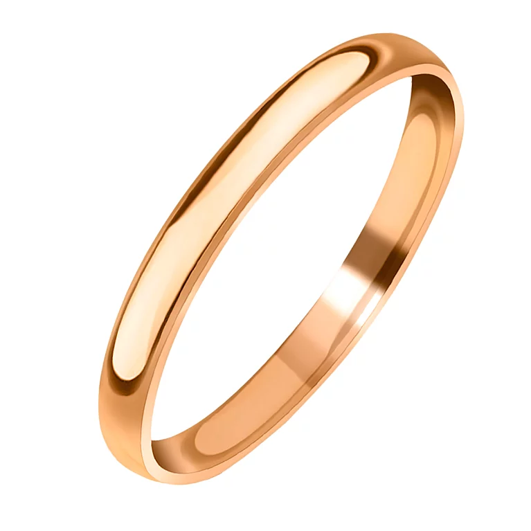 Обручальное кольцо классическое из красного золота. Артикул 239036: цена, отзывы, фото – купить в интернет-магазине AURUM