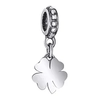 Шарм из серебра с подвесом "Клевер" - 1501023