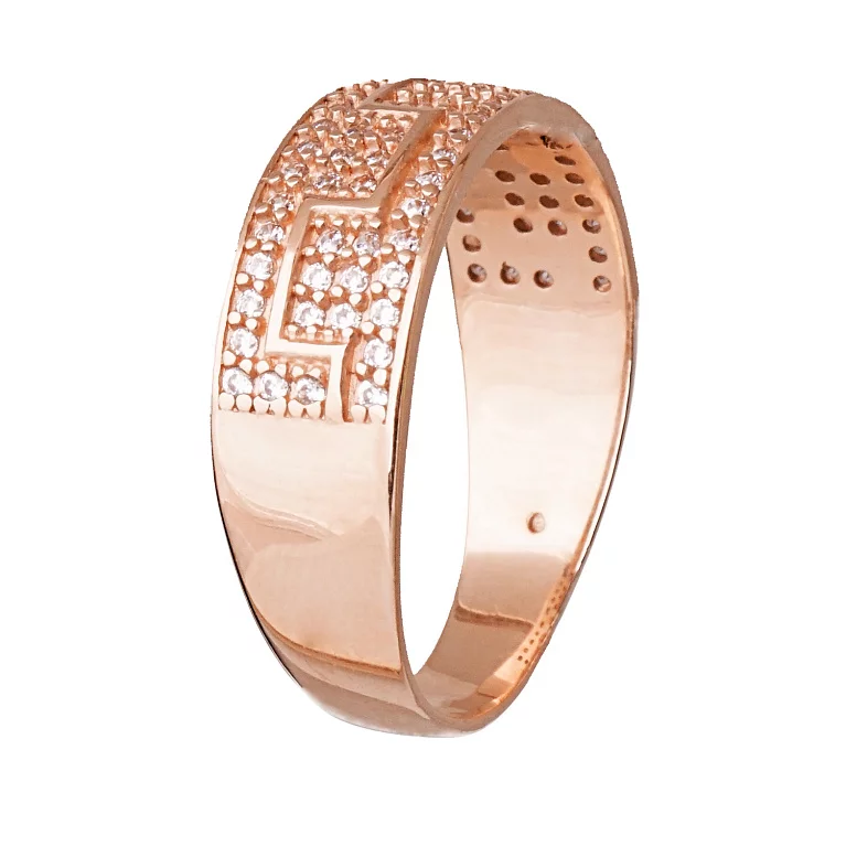 Золотое кольцо с фианитом. Артикул 380111: цена, отзывы, фото – купить в интернет-магазине AURUM