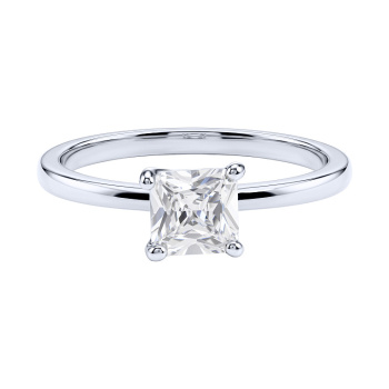 Серебряное двойное кольцо 2 в 1 с фианитами - 2289438