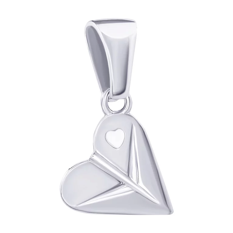 Підвіска срібна "Серце". Артикул т361645: ціна, відгуки, фото – купити в інтернет-магазині AURUM