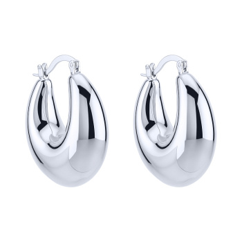 Массивные серьги из серебра - 2187053