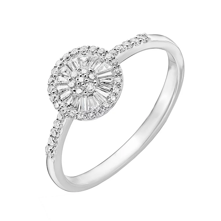 Золотое кольцо с бриллиантами. Артикул К341343030б: цена, отзывы, фото – купить в интернет-магазине AURUM