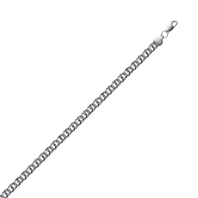 Браслет из серебра с чернением плетение бисмарк. Артикул 7909/2057-ч: цена, отзывы, фото – купить в интернет-магазине AURUM