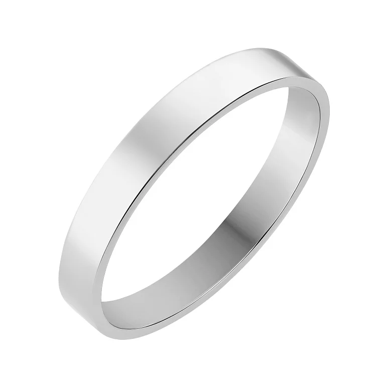 Обручка класична з білого золота - 2229353