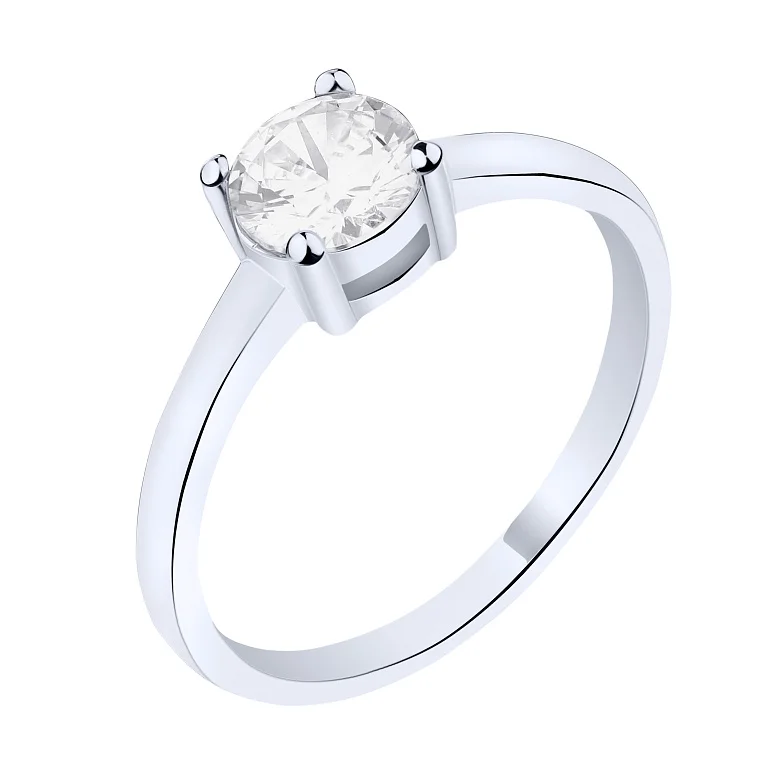 Срібна каблучка з фіанітом - 2210969