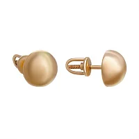 Сережки-гвоздики з червоного золота - 855764