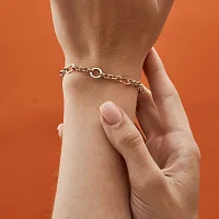 Браслет из комбинированного золота плетение шопард - 972943